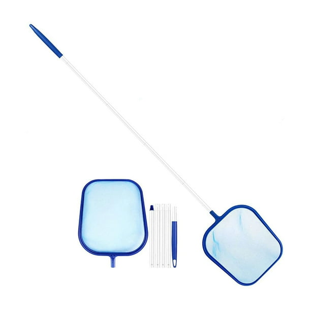 Swimming Pool Leaf Skimmer With Telescopic Pole Deep Bag Rake Mesh Net